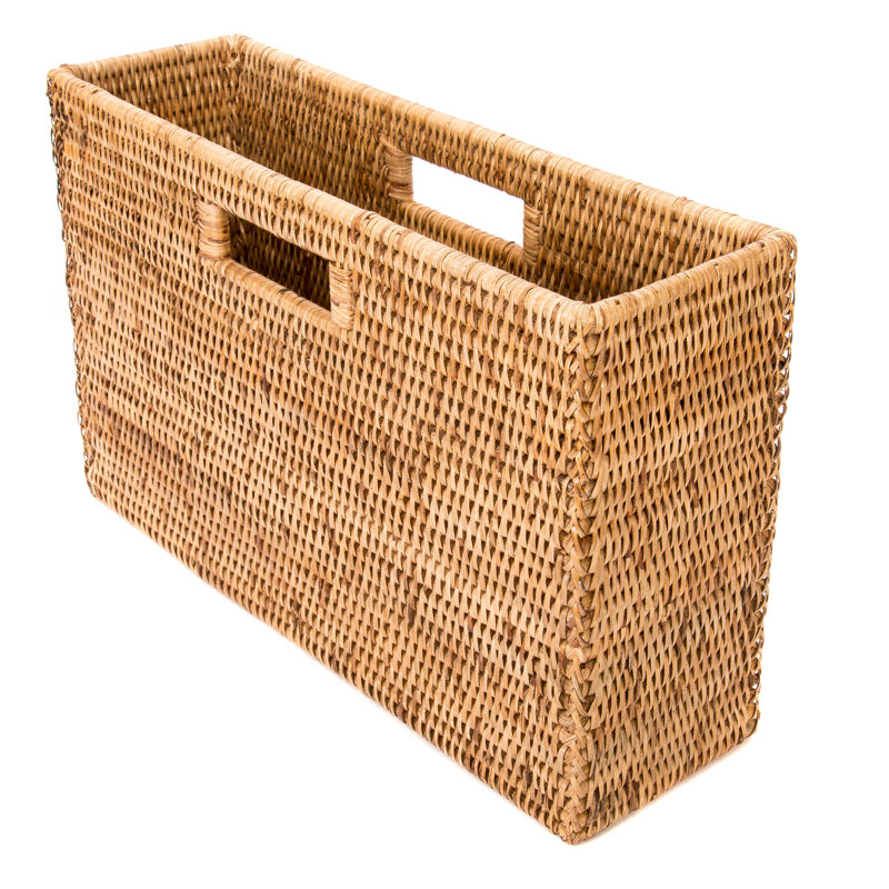 artifacts trading Rattan Slim Magazine Holder & Reviews | Wayfair